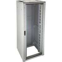 Environ CR800 24U Rack 800x600mm Glass (F) No Door (R) B/Panels F/Mgmt Grey White
